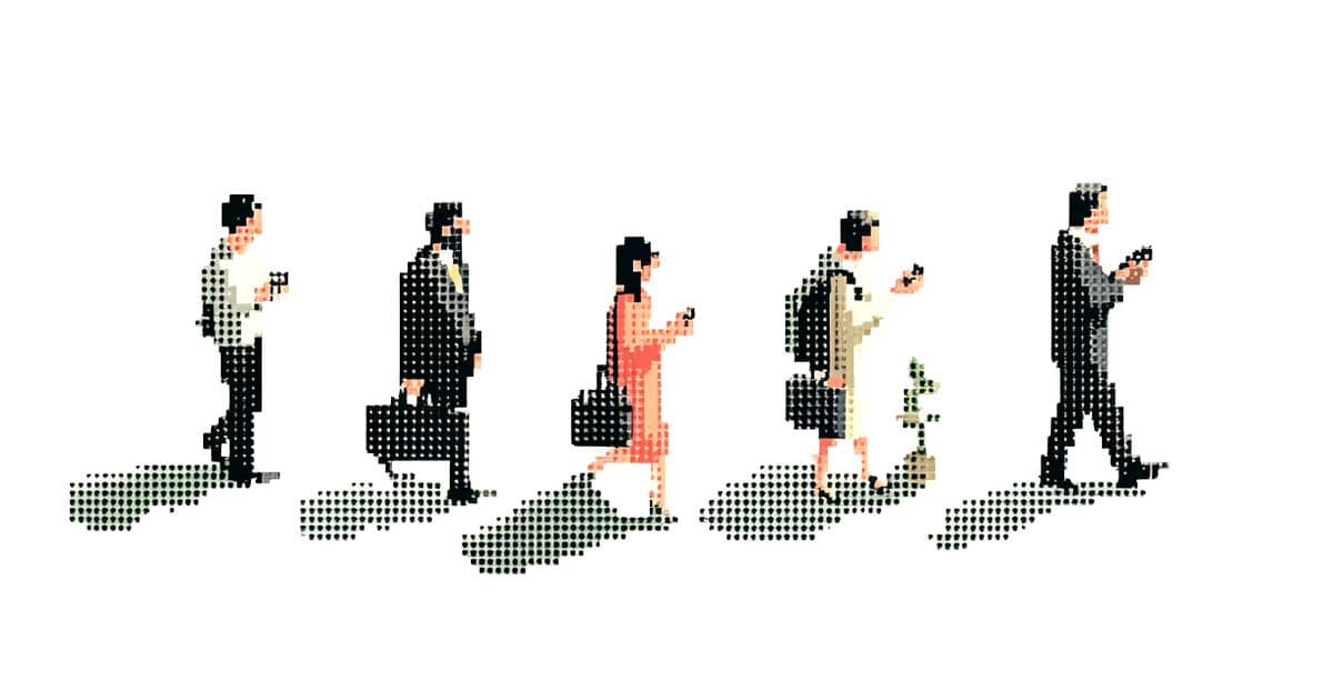 Ofis ortamında çalışan insanlar