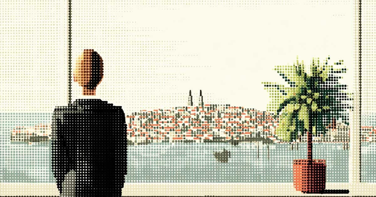 Düşünen bir profesyonel portresi